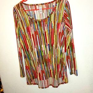 LulaRoe shirt  with multi colors size s
